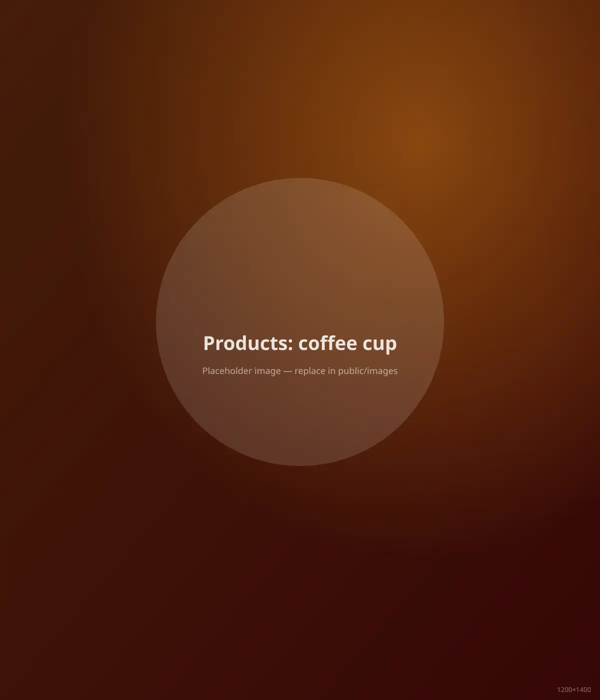 A cup of Downtown coffee, freshly brewed